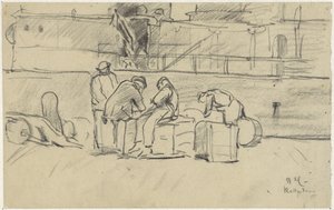 Operai al Molo di Rotterdam da Adolf le Comte