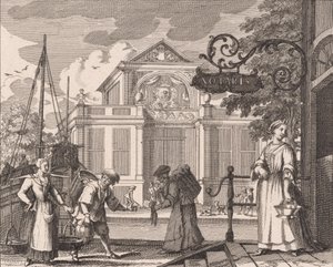 «Diep watersz: strand: staaten en andere bockom» (n. 15 della serie sulla pesca delle aringhe) da Adolf van der Laan