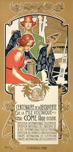 Riproduzione di un poster pubblicitario della Mostra Internazionale dell