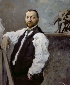Ritratto dello scultore Alfonso Canciani da Adolfo Levier