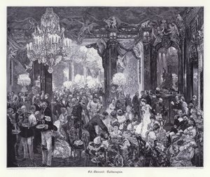 Cena da Ballo da Adolph Friedrich Erdmann von (after) Menzel