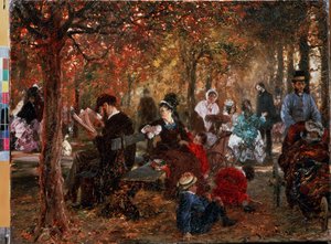 Nel giardino del Lussemburgo a Parigi