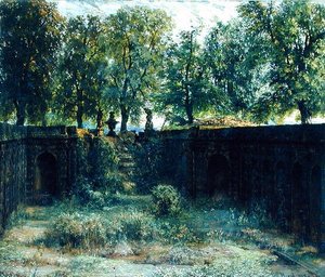 Ninfeo nello Zwinger a Dresda, 1850 da Adolph Menzel