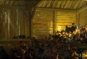 Teatro Contadino nel Tirolo da Adolph Menzel