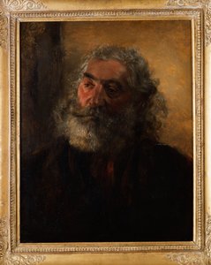 Ritratto di un uomo barbuto, 1855 da Adolph Menzel