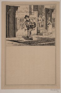 Il ubriaco. Nr. 3. in Chr. Winther e M. Rørbye, "25 Immagini per bambini piccoli" da Johan Adolph Kittendorff