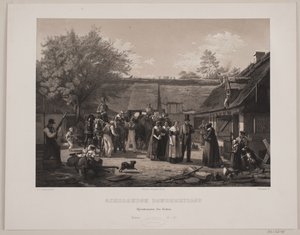 Matrimonio contadino della Selandia da Johan Adolph Kittendorff