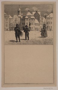Spazzacamini. Nr. 16 in Chr. Winther e M. Rørbye, "25 Immagini per bambini piccoli" da Johan Adolph Kittendorff