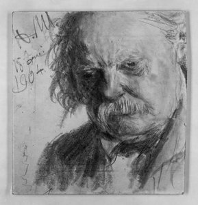 Anziano con i baffi da Adolph Menzel