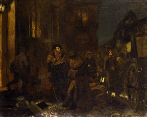 Una sosta durante il viaggio da Adolph Menzel