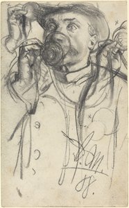 Studi di un Uomo che Beve da Adolph Menzel