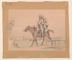 Henry Von Trebra e Louis V. Trebra che arrivano al Campo Morton, Indpls dalla loro fattoria a Madison, Ill. da Adolph Metzner