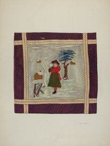 Dettaglio di coperta applicata, 1941