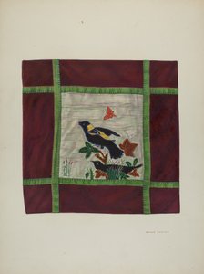 Dettaglio di coperta applique, 1941 da Adolph Opstad