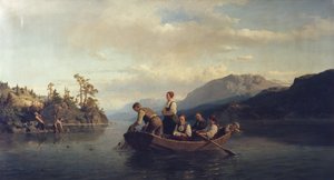 Sera a Krøderen da Adolph Tidemand