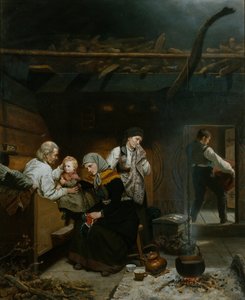La benedizione del nonno da Adolph Tidemand