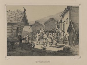 Illustrazione tratta dal libro Norge fremstillet i Tegninger di Asbjørnsen, P.Chr. e pubblicato da Chr. Tønsberg (no, 1848)