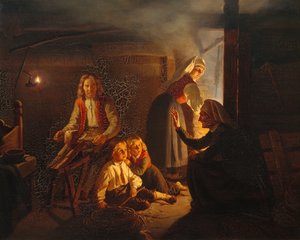 Il narratore (pittura) da Adolph Tidemand