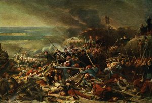 La presa di Malakoff (stampa) da Adolphe (after) Yvon