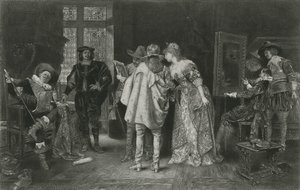 Conoscitori nello Studio di Rembrandt, illustrazione da 