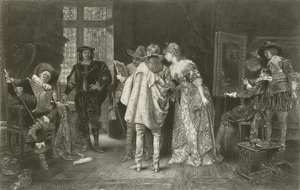 Connoisseurs nello studio di Rembrandt da Adolphe Alexandre Lesrel
