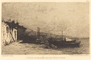 Capanni di pescatori sulle coste d