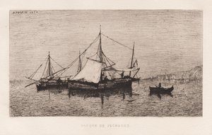 Barca da pesca Barca da trasporto costiero Costa italiana..., 1874