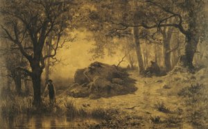 Stagno al margine del bosco