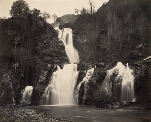 Cascate del Reichenbach, c.1860 da Adolphe Braun