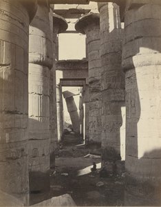 Alta-Egitto, Sala Ipostila a Karnak, ca. 1870 da Adolphe Braun