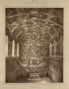 Roma - Palazzo Vaticano, Cappella Sistina - Michelangelo da Adolphe Braun