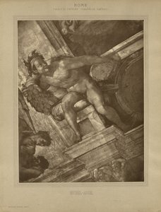 Roma - Palazzo Vaticano, Cappella Sistina, Michelangelo da Adolphe Braun