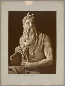 Roma: Dettaglio del “Mosè” di Michelangelo da Adolphe Braun