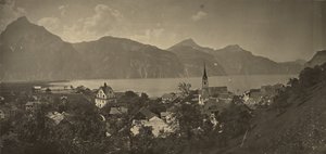 Vista di Flüelen, Svizzera