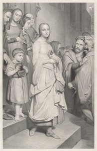 Faust vede Margherita per la prima volta da Adolphe Caron after Ary Scheffer