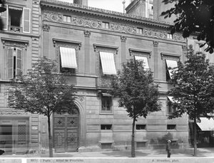 Hotel de Pourtales, facciata, fine XIX secolo-inizio XX secolo da Adolphe Giraudon