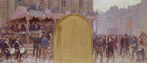 Arruolamento dei volontari, Place du Pantheon