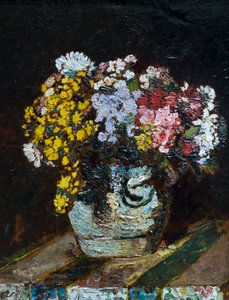 Un vaso di fiori selvatici, c.1870-80 da Adolphe Joseph Thomas Monticelli