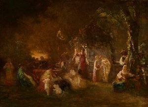 Fête Champêtre, c.1844-86 da Adolphe Joseph Thomas Monticelli