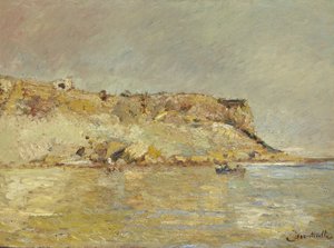 Catena montuosa costiera da Adolphe Joseph Thomas Monticelli