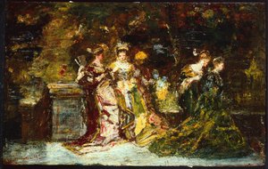 Donne in un parco, c.1858