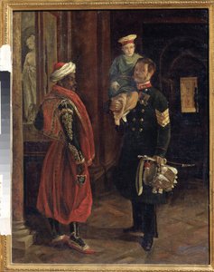 Una scena a corte da Adolphe Ladurner