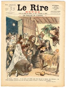 Copertina di The Red Laughter, Satirico a colori da Adolphe Leon Willette