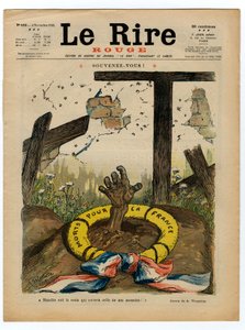 Copertina di Il Riso Rosso, Satirico a colori da Adolphe Leon Willette