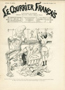 Illustrazione di Adolphe dit Willette per la copertina di Le Courrier francais da Adolphe Leon Willette