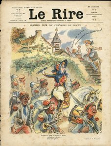 Illustrazione di Adolphe dit Willette (1857-1926) per la Copertina di Le Rire da Adolphe Leon Willette