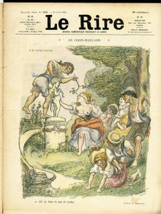 Illustrazione di Adolphe dit Willette per la copertina di Le Rire da Adolphe Leon Willette