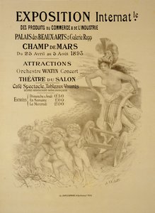 Riproduzione di un poster pubblicitario per un