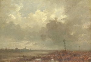 Veduta del fiume al tramonto da Adolphe Mouilleron