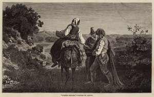 Mendicanti spagnoli da Adolphe Pierre Leleux
